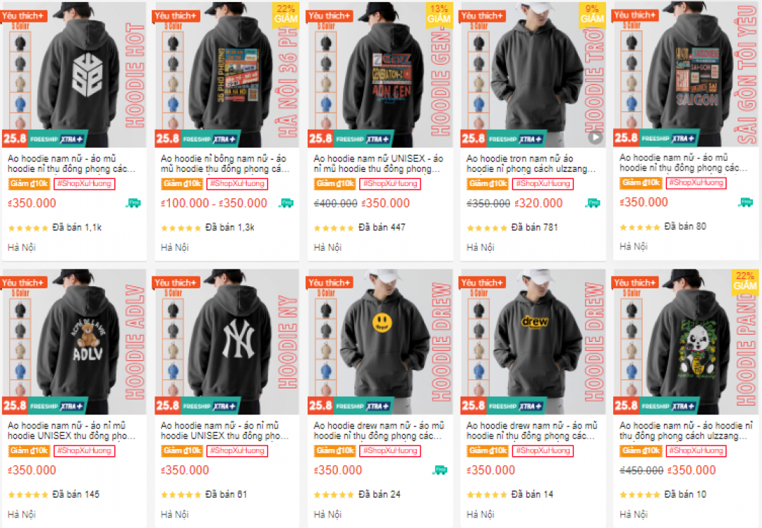 Review 10 shop bán áo hoodie đẹp nhất trên Shopee 6 Cac san pham ao hoodie cua F90Swear