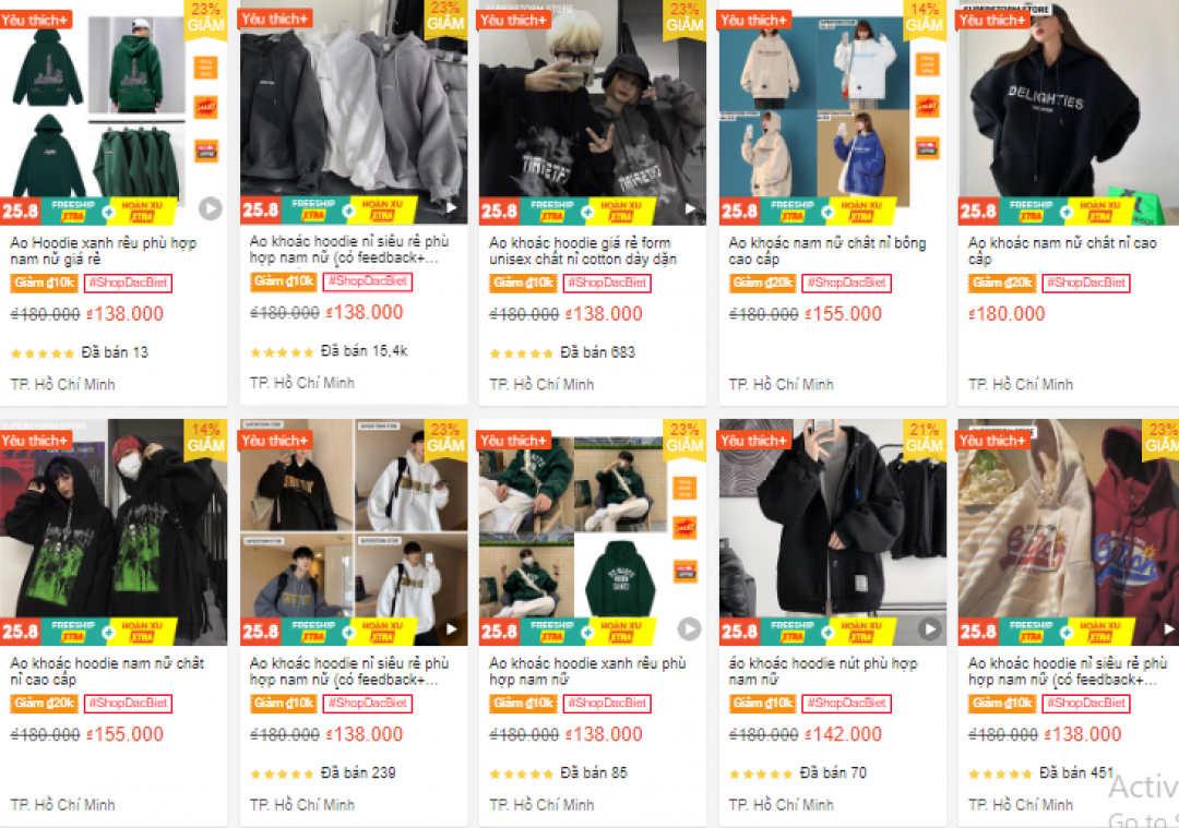 Review 10 shop bán áo hoodie đẹp nhất trên Shopee 18 Mẫu áo hoodie đẹp của SuperStorm Store