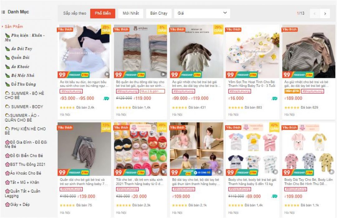 Sản phẩm của shop Thanh Hằng Baby.