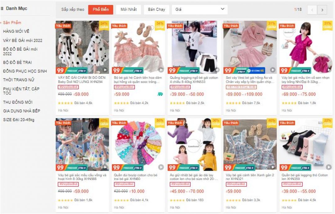 Các sản phẩm của Shop Xuanhanoi