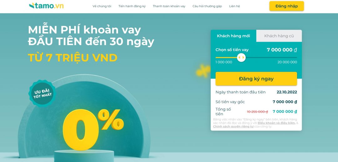 Trang chủ của Tamo