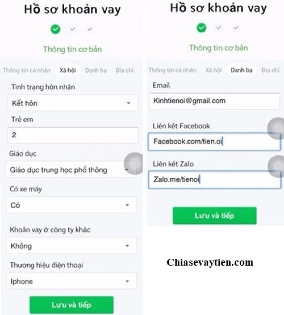 Cách vay Tiền Ơi nhanh chóng lãi suất 0% chỉ cần CMND 7 đăng kí vay Tiền Ơi bước 3