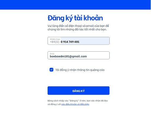 Sự khác biệt giữa Jeff và các app vay tiền khác 5
Cung cấp thông tin vào form đăng ký