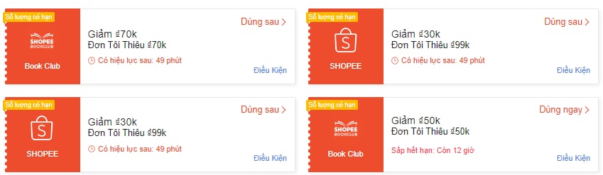 Mã giảm giá shop tự tạo