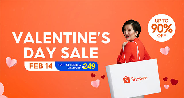 Sale ngày lễ tình nhân trên Shopee