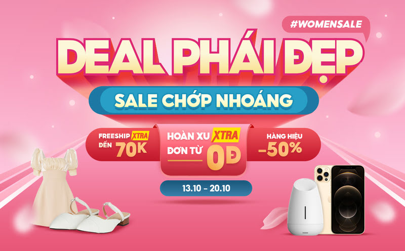 Deal phái đẹp trên Shopee