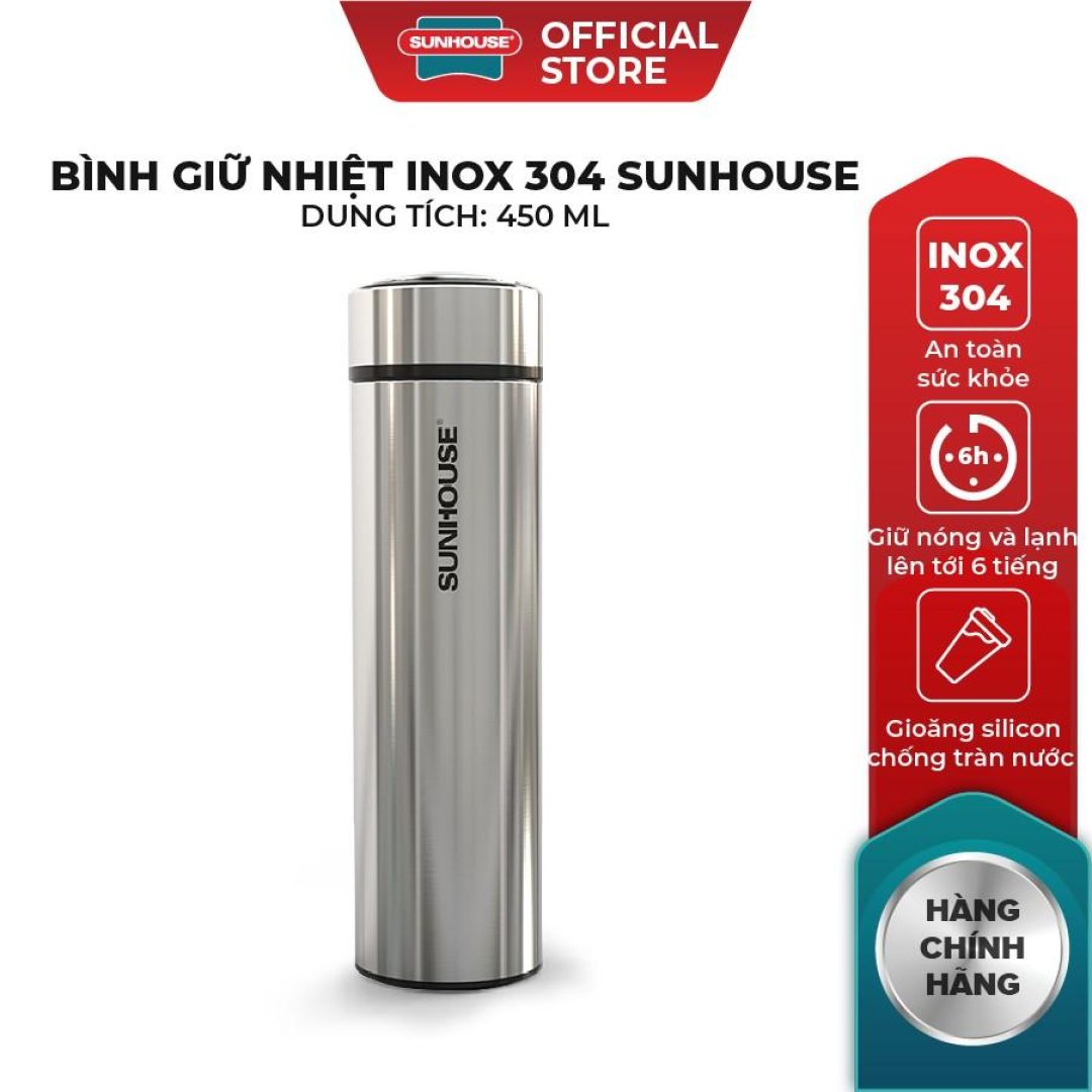 Bình giữ nhiệt Inox 304 Sunhouse