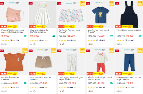 Shop bán đồ sơ sinh uy tín trên Shopee - Chaang Official Store