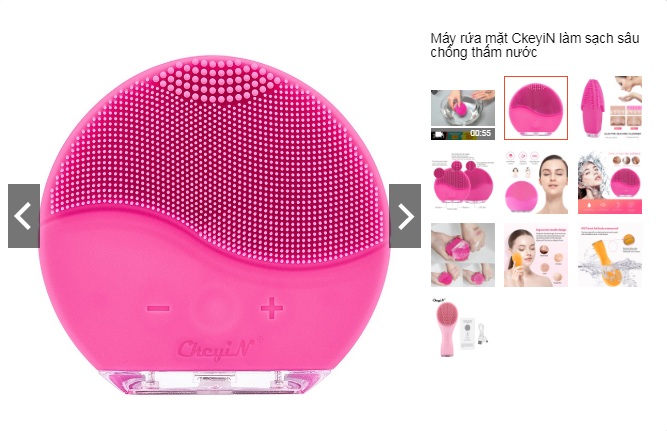 review máy rửa mặt CkeyiN trên Shopee