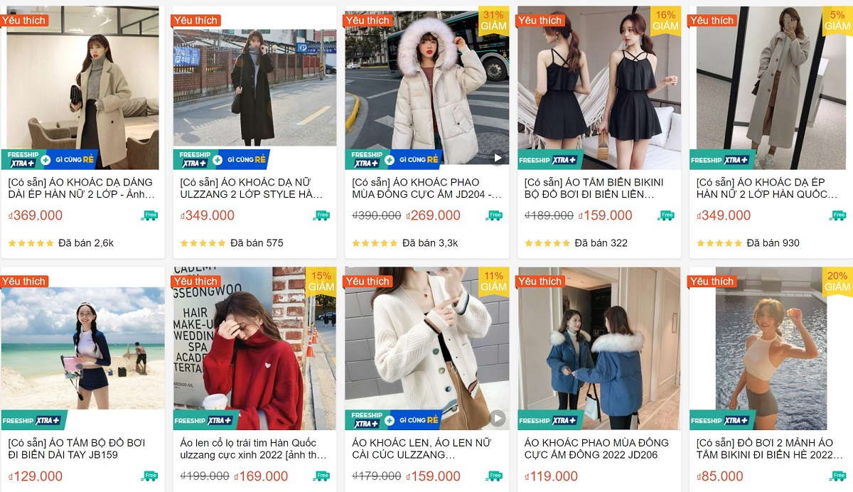 Các sản phẩm của Jury Clothes
