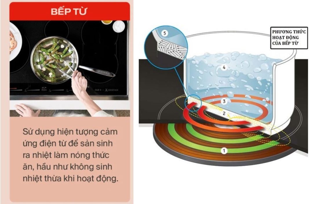 5 mẫu bếp từ Sunhouse thịnh hành trên Shopee 2 nguyên lý hoạt động của bếp từ