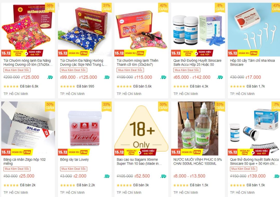 sản phẩm của Y tế Lộc