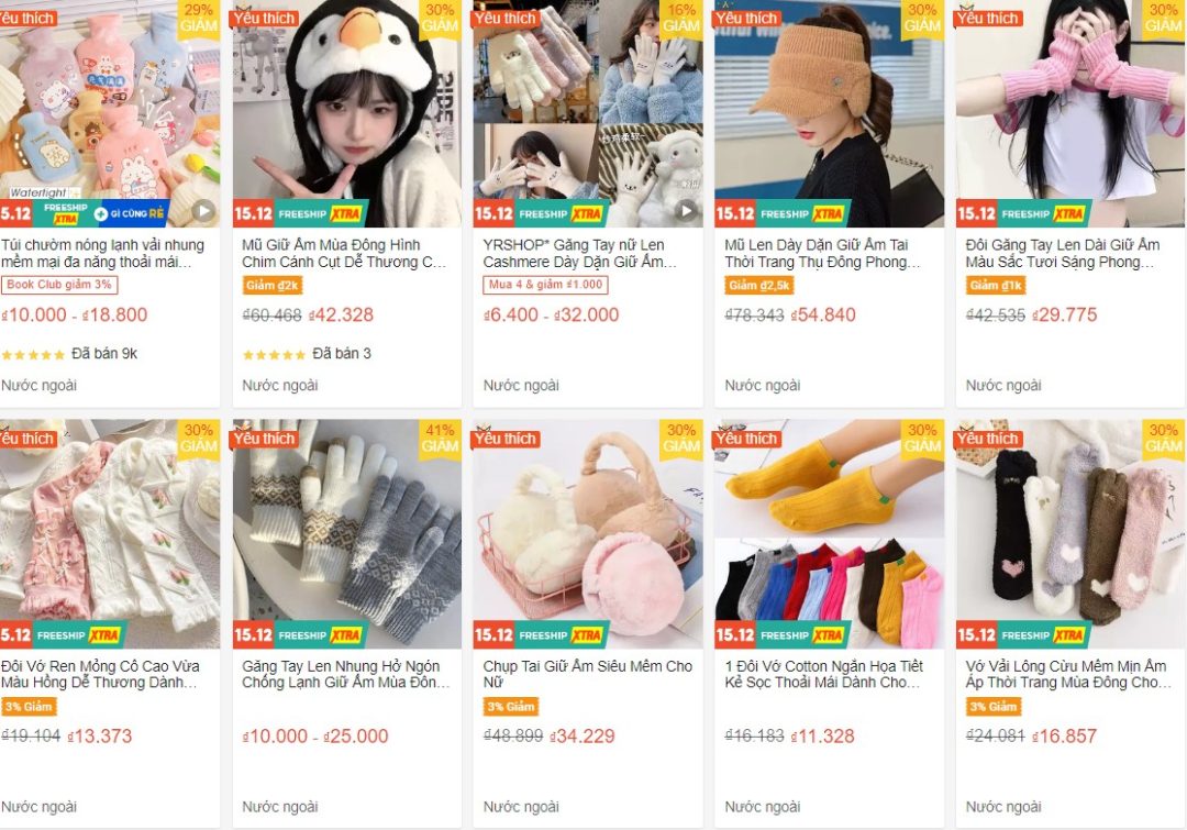 sản phẩm của yrshop 