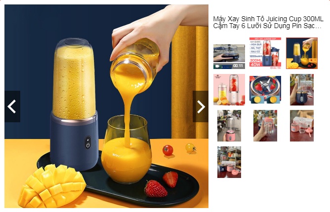 Top 5 máy xay mini để xay sinh tố - Ngon, bổ, rẻ cực đáng tiền 4 Máy Xay Sinh Tố Juicing Cup 300ML