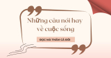 Những câu nói hay về cuộc sống, đọc mà thấm
